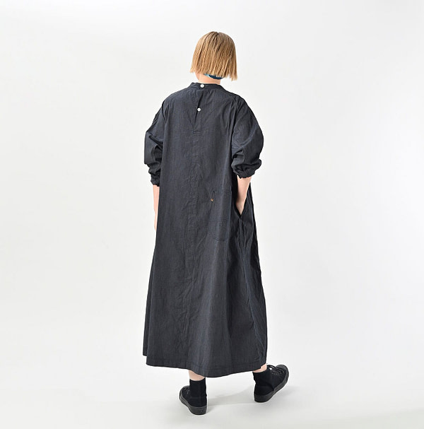 Indigo Yorimoku Hira Military Cover All Dress Female Model