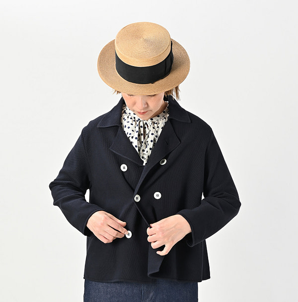Kanoko Knitsew Jacket Female Model