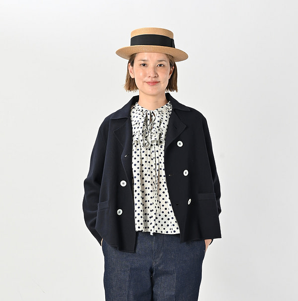 Kanoko Knitsew Jacket Female Model
