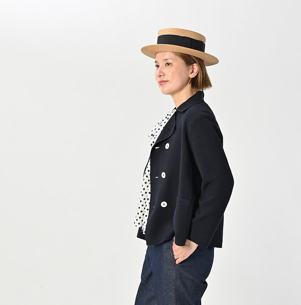 Kanoko Knitsew Jacket Female Model