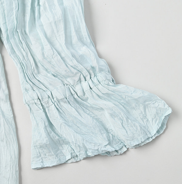 Indian Silk Frill Collar Blouse Detail