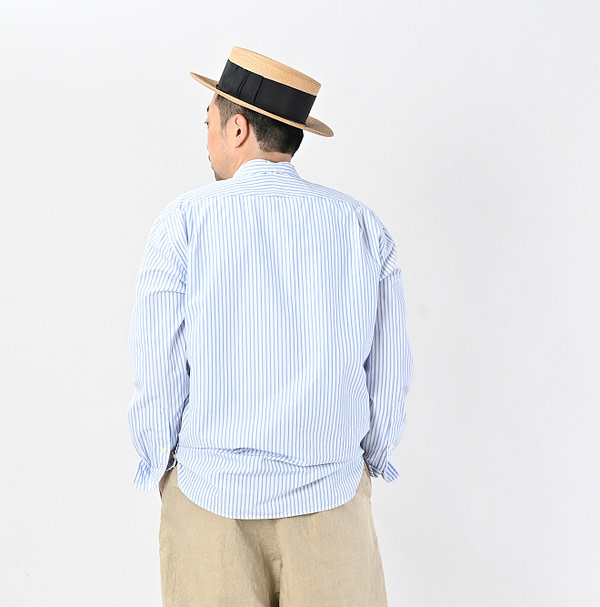 No.180 Miko 908 Loafer Stand Collar Shirt Male Model