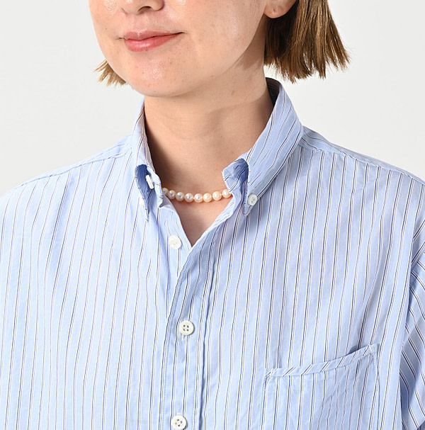 No.180 Miko 908 Ocean Button Down Shirt Detail