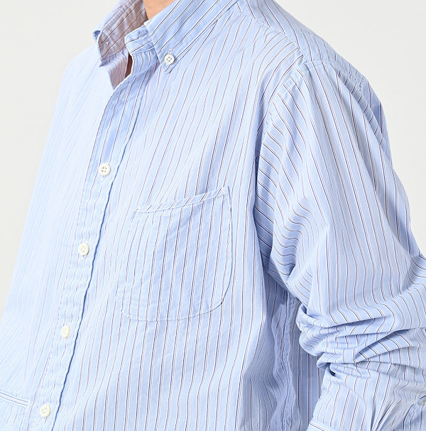 No.180 Miko 908 Ocean Button Down Shirt Detail
