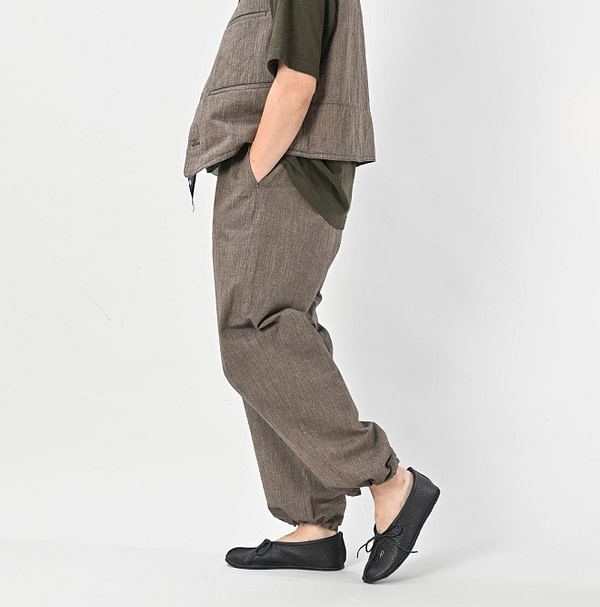 Indigo Mini Herringbone Cotton Tweed 908 Nîmes Pants Male Model