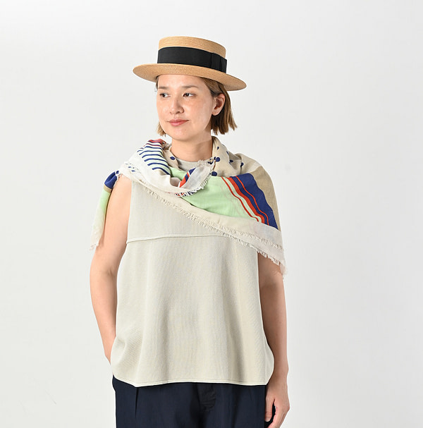 Supima Aya Dot Furoshiki Female Model