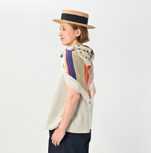 Supima Aya Dot Furoshiki Female Model