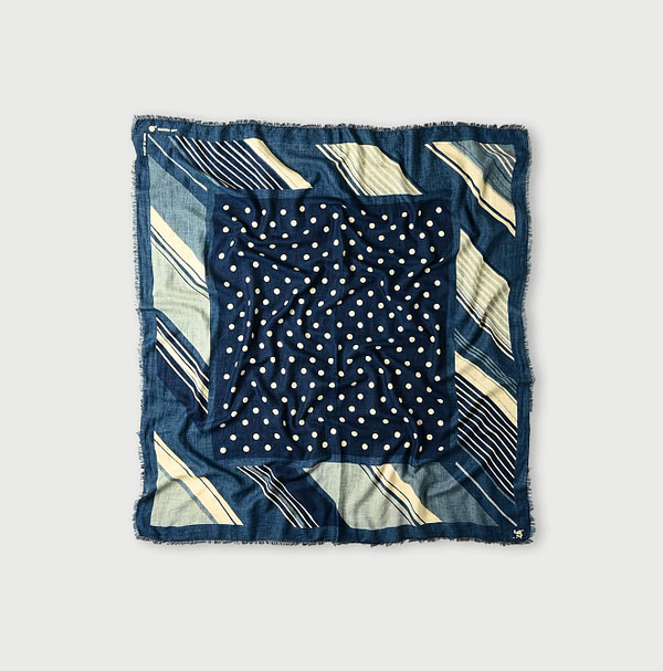 Indigo Supima Aya Dot Furoshiki