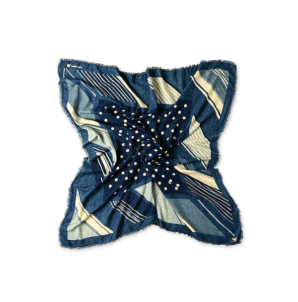Indigo Supima Aya Dot Furoshiki