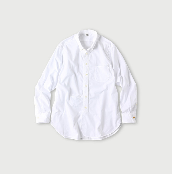 Broadcloth 908 Loafer Button Down Shirt White