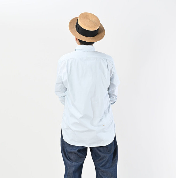 Broadcloth 908 Loafer Button Down Shirt Male Model