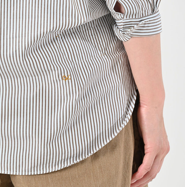 Broadcloth 908 Loafer Button Down Shirt Detail