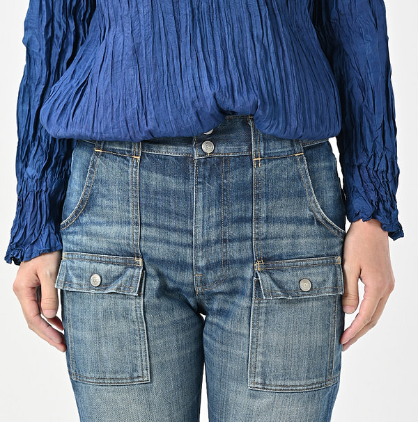 Rye Mugi Denim 908 Bush Pants Distressed Detail
