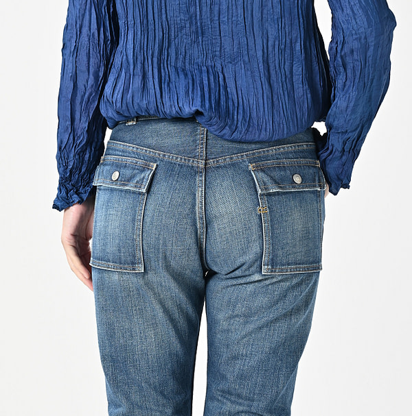 Rye Mugi Denim 908 Bush Pants Distressed Detail