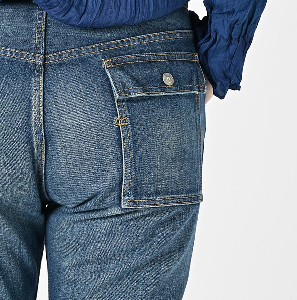 Rye Mugi Denim 908 Bush Pants Distressed Detail