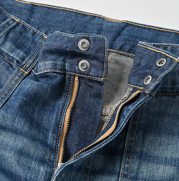 Rye Mugi Denim 908 Bush Pants Distressed Detail