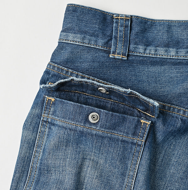 Rye Mugi Denim 908 Bush Pants Distressed Detail
