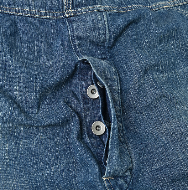 Mugihiko Denim 908 Overall Distressed Detail