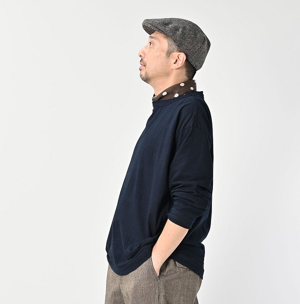Indigo Tenjiku 908 Long Sleeve Ocean T-shirt Male Model
