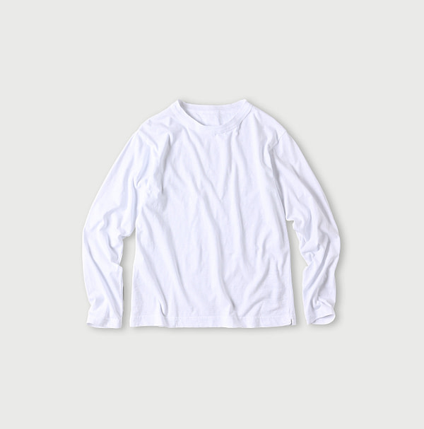 Tenjiku 908 Long Sleeve Ocean T-shirt White