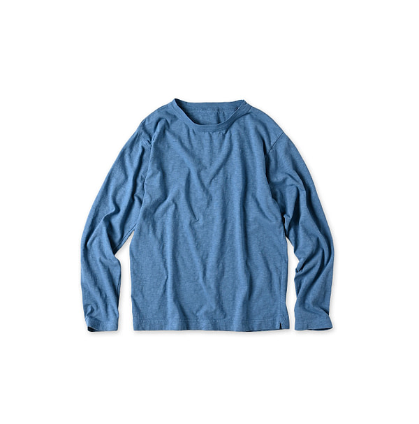 Tenjiku 908 Long Sleeve Ocean T-shirt Saxe