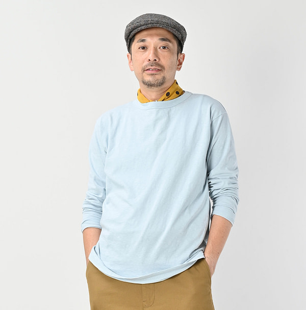 Tenjiku 908 Long Sleeve Ocean T-shirt Dark Male Model