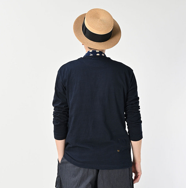 Indigo Tenjiku 908 45 Star Long Sleeve T-shirt Male Model