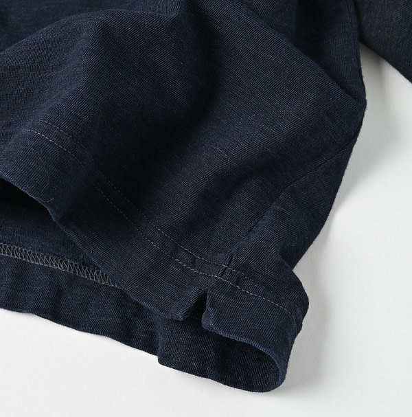 Indigo Tenjiku 908 45 Star Long Sleeve T-shirt Detail