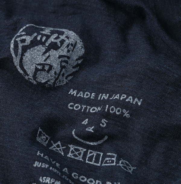 Indigo Tenjiku 908 45 Star Long Sleeve T-shirt Detail