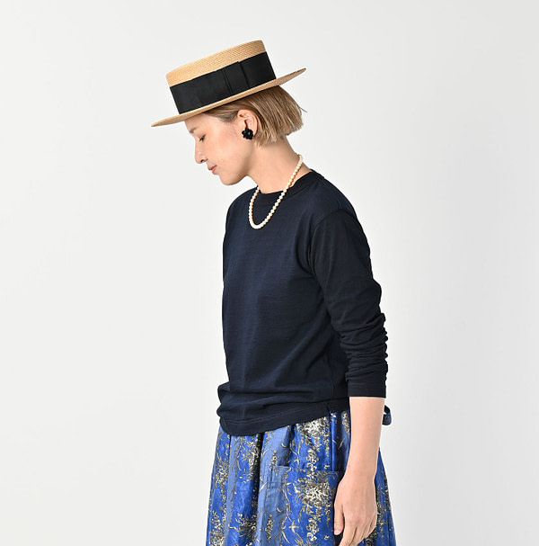 Indigo Tenjiku 908 45 Star Long Sleeve T-shirt Female Model