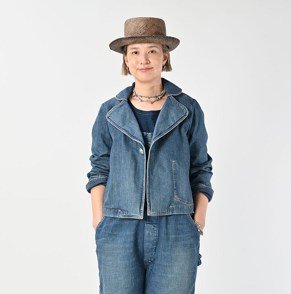 Rye Mugi Denim Lehua Jacket Zyu Female Model