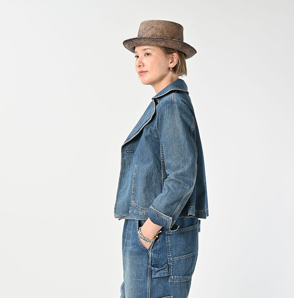 Rye Mugi Denim Lehua Jacket Zyu Female Model