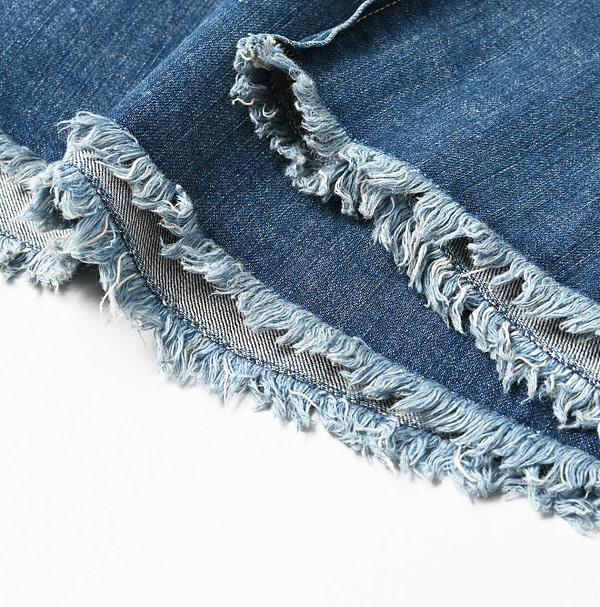 Rye Mugi Denim Crossover Skirt Zyu Detail