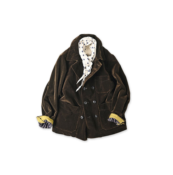 Velvet Double Petite Coverall Brown