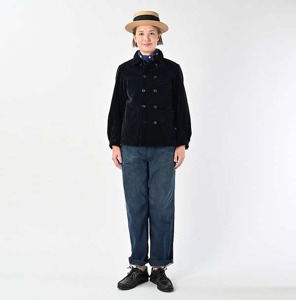 Velvet Double Petite Coverall Female Model