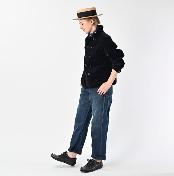 Velvet Double Petite Coverall Female Model