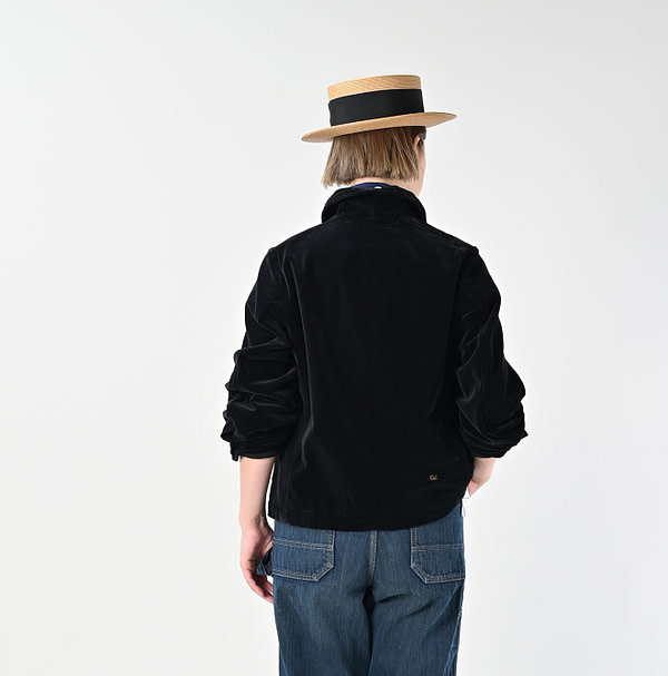 Velvet Double Petite Coverall Female Model