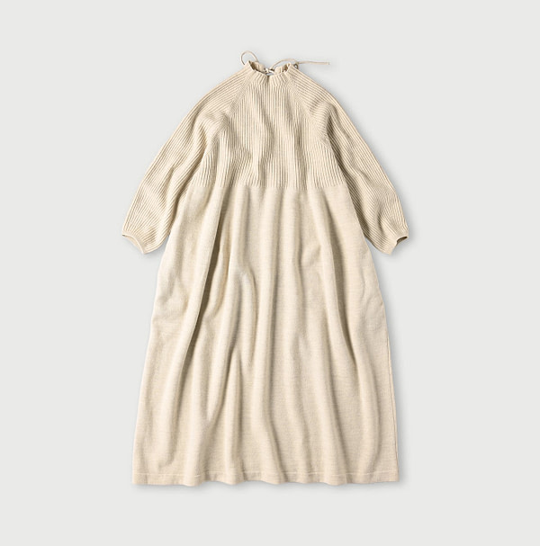 Yaku Merino Dress Bone White Top