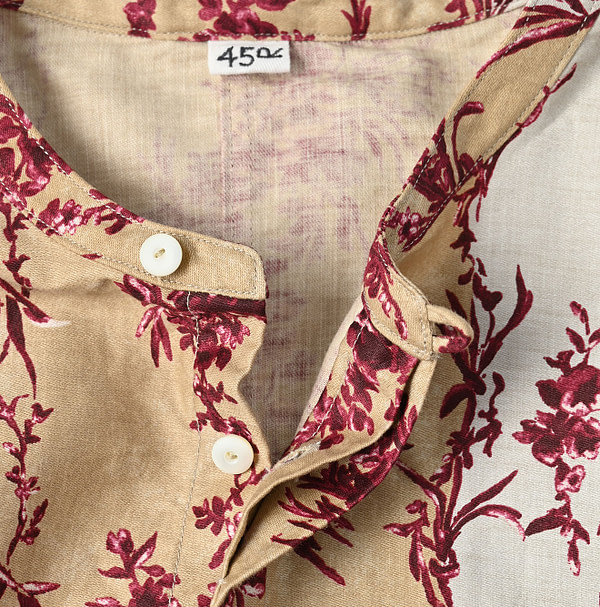 Chandelier Flower Print Gather Dress Detail