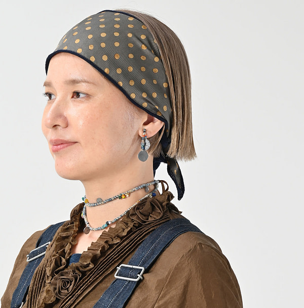 Kurukuru Concho Earrings Female Model