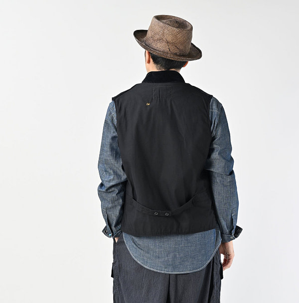 Velvet 908 Stand Collar Vest Male Model