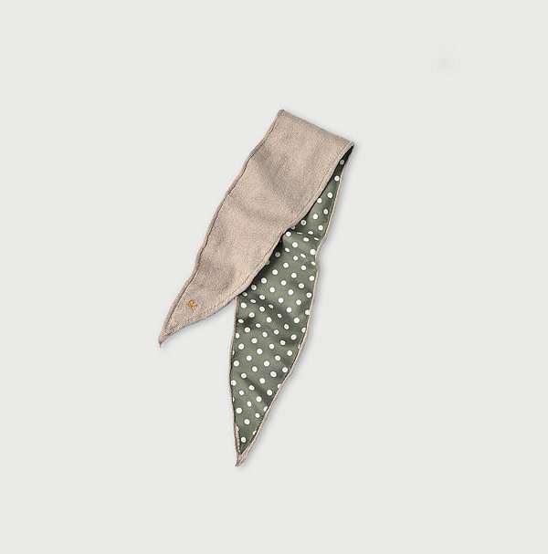 Silk x Super Gauze Hair Band Green
