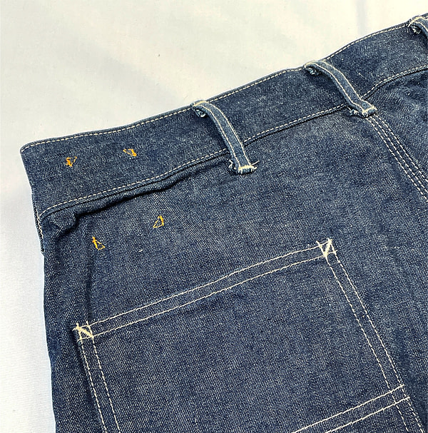 Mugi Cotton Denim 908 Painter Pants Detail