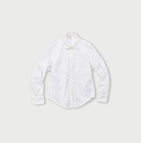 Thin Oxford Petite Loafer Shirt White