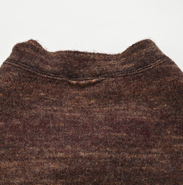 Chitose Wool Boiled 908 Uma Sweater Detail