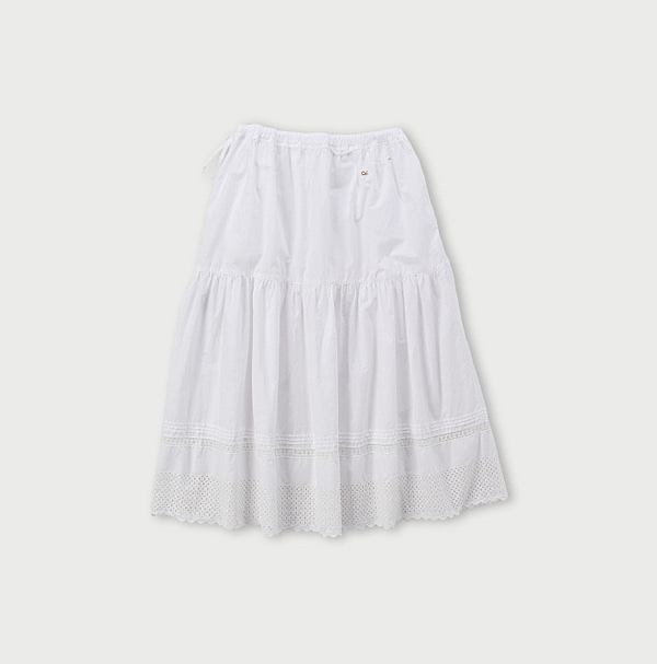 Supima Batiste Cutwork Petite Skirt Back