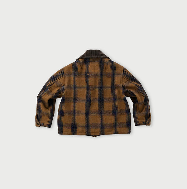 Teddy Check Melton Wool 908 Hunting Jacket Back