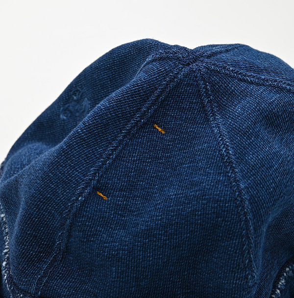 Indigo Urake Cap Detail