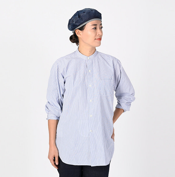 No.180 Miko 908 Cotton Tyrolean Stand Shirt Female Model