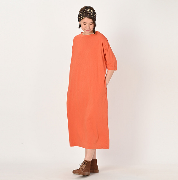 Supima Tenjiku Cotton Puff Dress Female Model